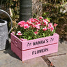 Personalised Wooden Crate Planter Box - Small