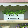Personalised Windowsill Planter Crate | Optional Herb Seeds