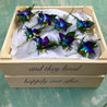 Personalised Wedding Crate with Calligraphy - Large
