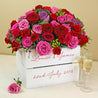 Personalised Valentine's Day Flower Crate