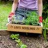 Personalised Wooden Garden Tray with Seeds