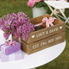 Wedding Anniversary Personalised Planter Crate - Small