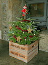Personalised Wooden Crate Christmas Tree Stand - Square