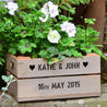 Personalised Wooden Crate Planter Box - Small