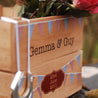 Personalised Bunting Wedding Small Gift Crate