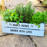Personalised Windowsill Planter Crate | Optional Herb Seeds