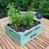 Personalised Wooden Garden Crate with Herb Seeds - Medium