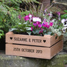 Personalised Wooden Crate Planter Box - Medium Square