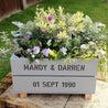 Silver Wedding Anniversary Personalised Crate