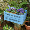 Sapphire Wedding Anniversary Personalised Crate - Large