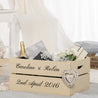 Personalised Wedding Crate with Calligraphy - Large
