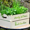 'New Leaf' Personalised Wooden Planter Crate