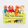 Personalised Animal Print Wooden Toy Box