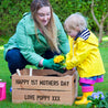 Personalised 1st Mothers Day Gardening Planter Crate