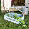 Personalised Wooden Half Crate Planter