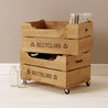 Wooden Storage Crate with Lip - Large