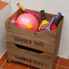Wooden Storage Crate with Lip - Large