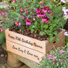 Personalised Wooden Crate Planter Box - Large