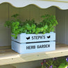 Personalised Wooden Garden Crate with Herb Seeds - Small
